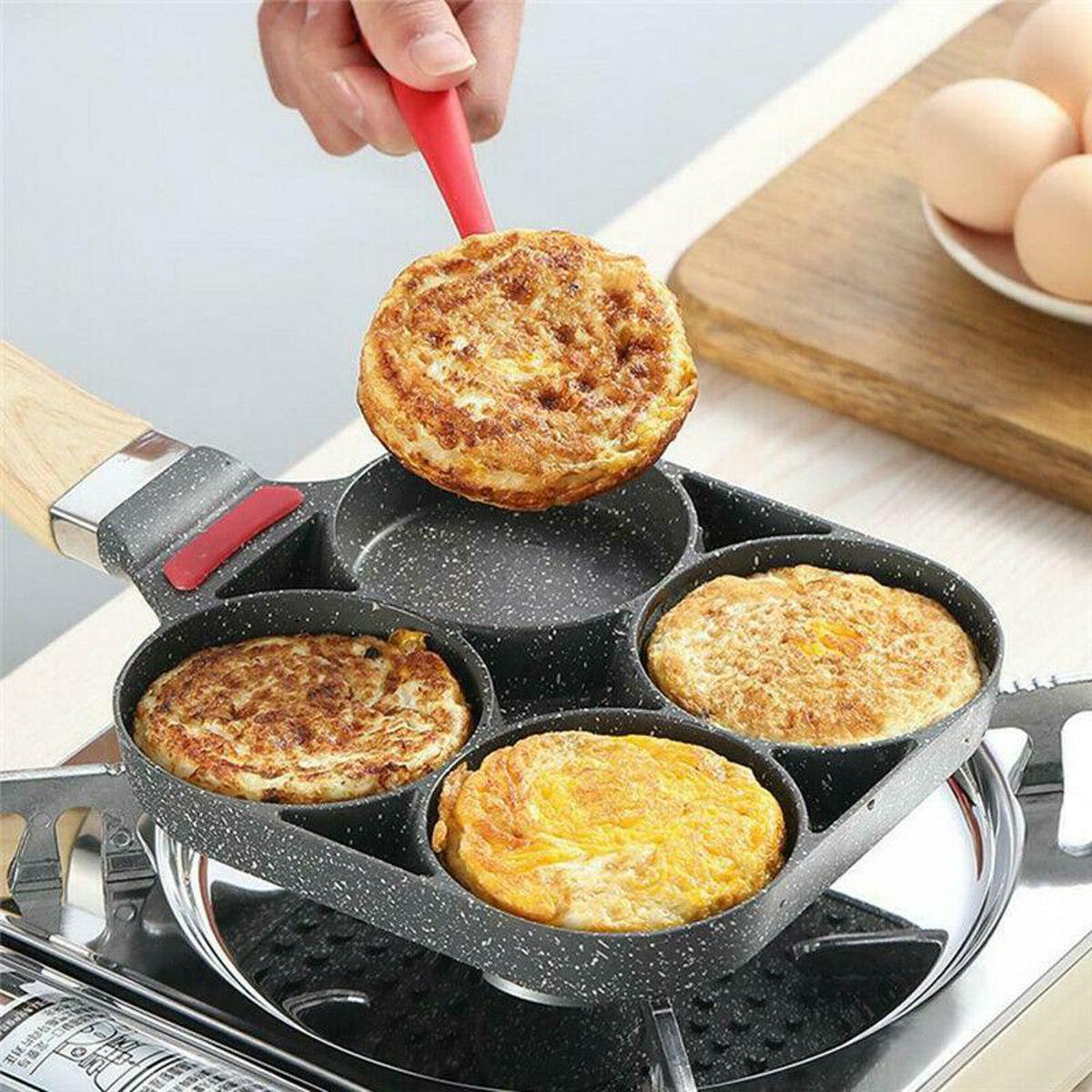 Non-Stick 4 Holes Frying Pan