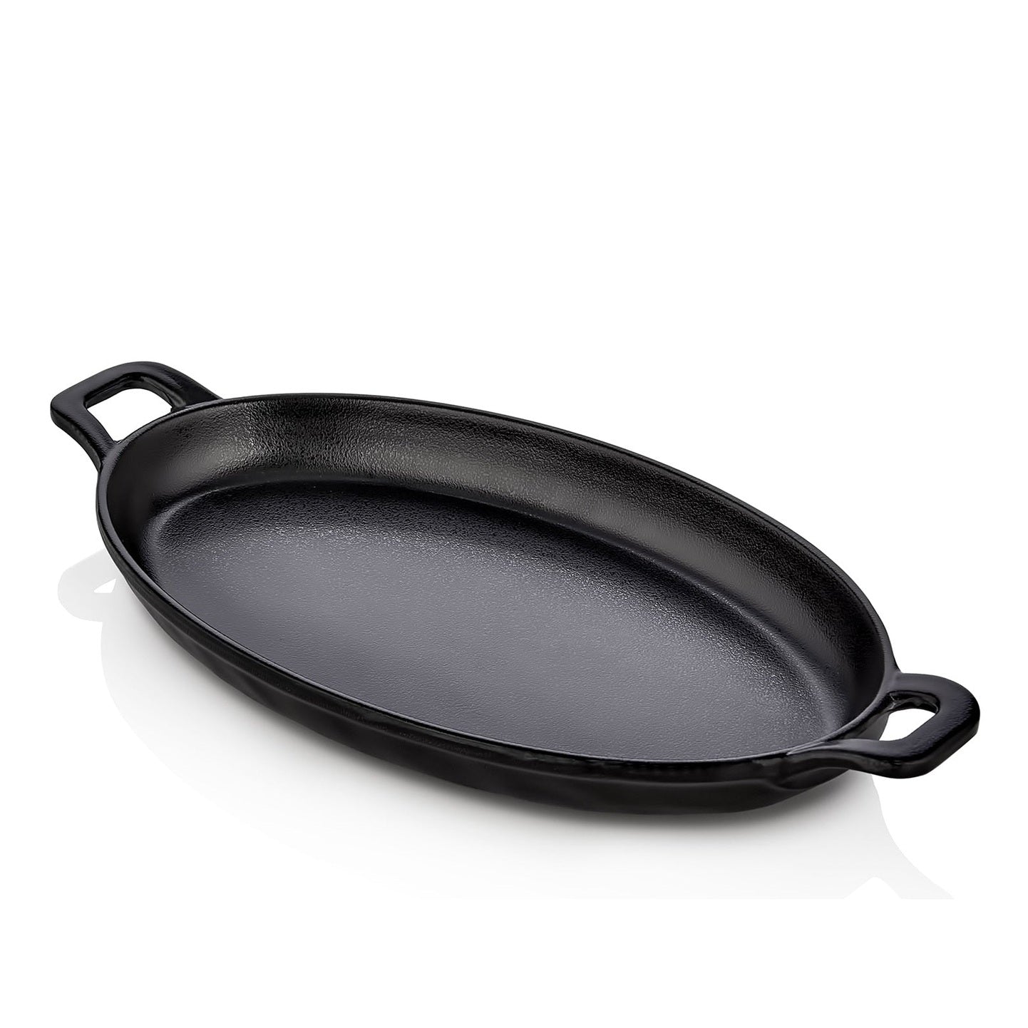 Melamine Matt Oval Plate with handles 26 cm