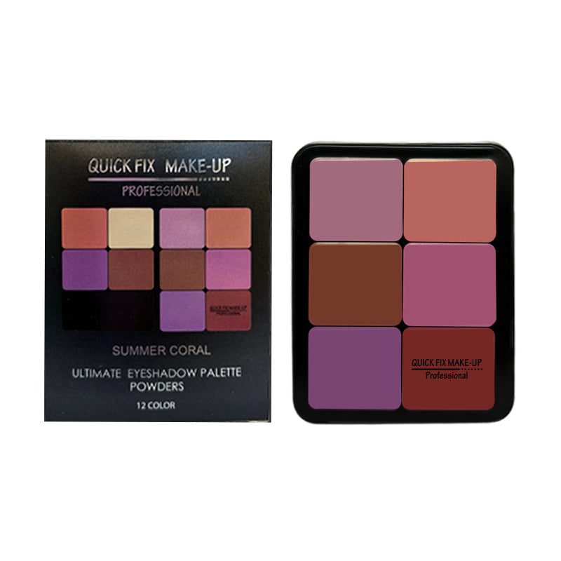 Quick Fix SUMMER CORAL Ultimate Eyeshadow Palette Powders