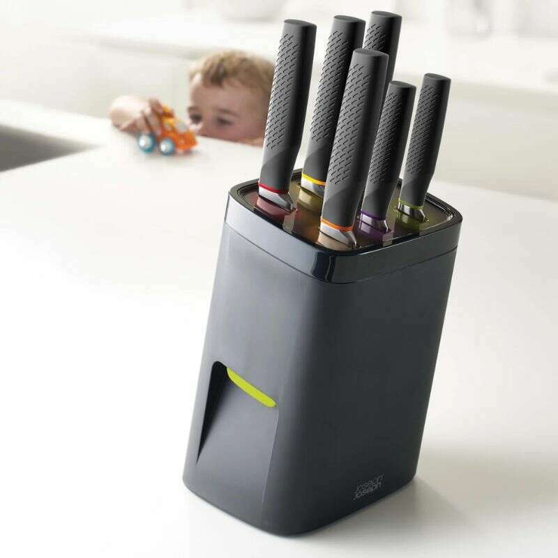 LockBlock‚Ñ¢ Black Knife Block Set - Medaid International