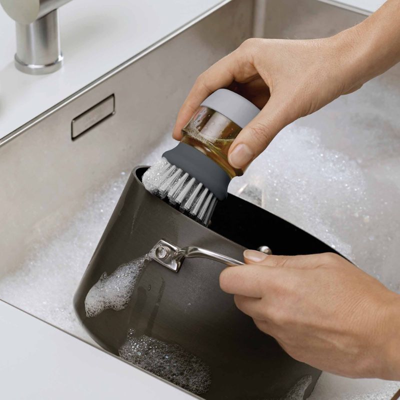 Joseph Joseph Palm Scrub™ Grey Washing-up Brush
