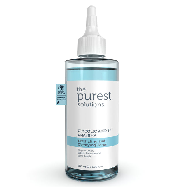 The Purest Solutions Exfoliating and Clarifying Toner %5 Gycolic Acid Purifying Toner AHA + BHA