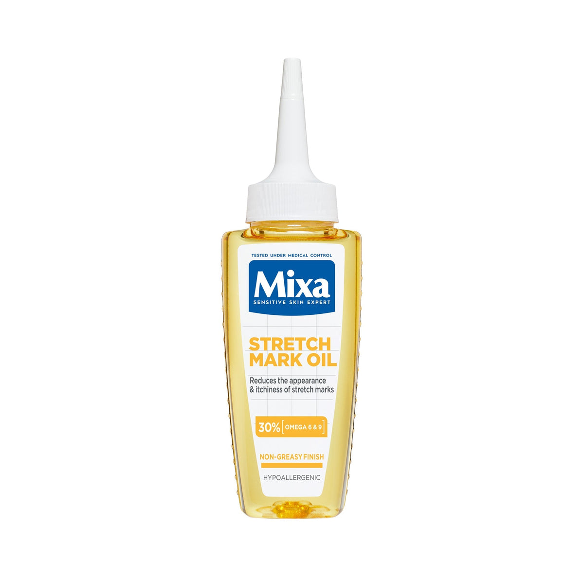 Mixa Anti Stretch Mark Oil - For Skin with Stretch Marks - With Omega 6 & 9 - 100 ml