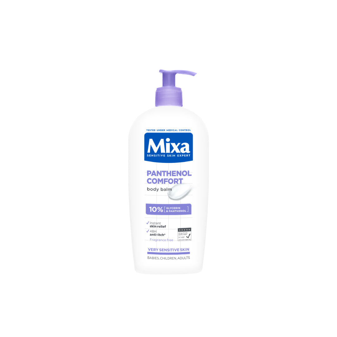 Mixa Panthenol Comfort Body Lotion - Anti-Scratching Cream - For Dry Skin, Atopy Prone Skin and Eczema - 250 ml