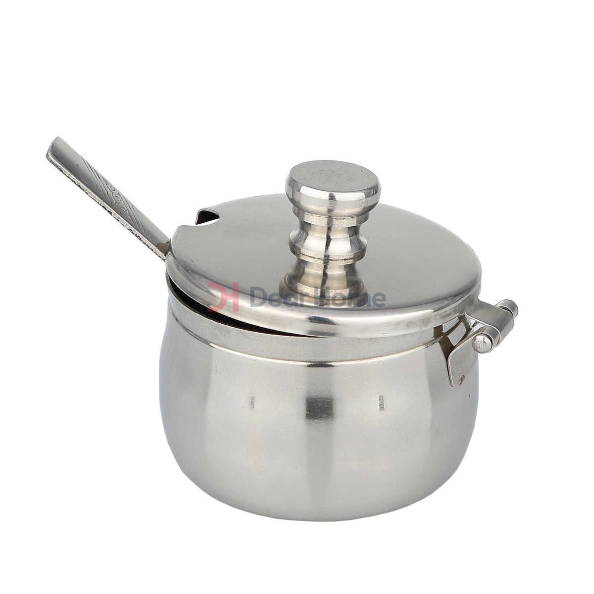 Stainless Small Sugar Pot With Spoon