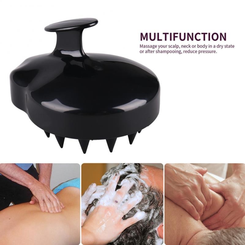 Silicone Massage Comb Scalp Shampoo Massage Brush Comb Mini Handheld Head Meridian Massager