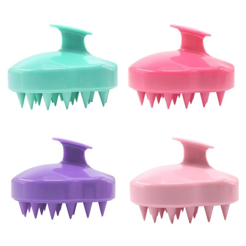 Silicone Massage Comb Scalp Shampoo Massage Brush Comb Mini Handheld Head Meridian Massager