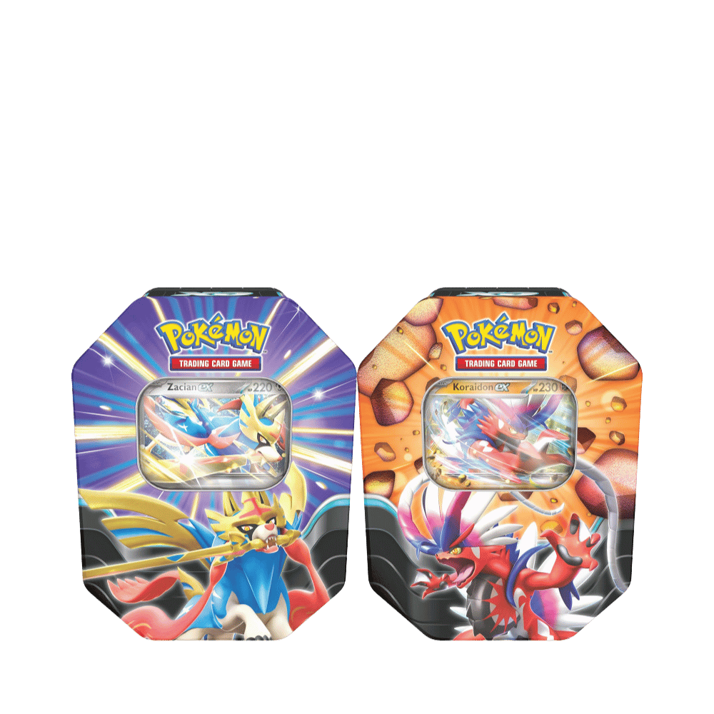 Pokemon TCG : Slashing Legends Ex Tin – Koraidon (1 Random) - Medaid International