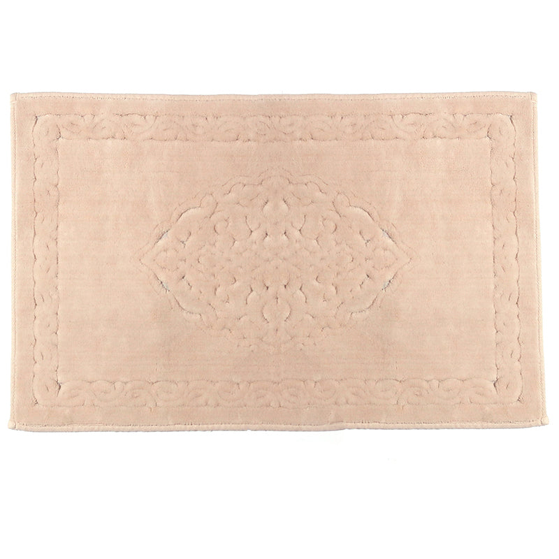 100 CM X 60 CM Cotton Bathroom Mat Extra Soft and Absorbent Bath Mats Washable Mat for Bathroom Floor Kitchen and Room Rose - Image 2