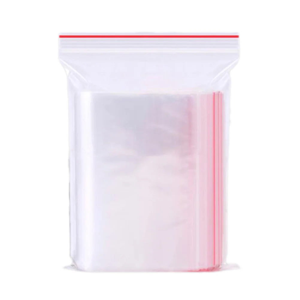 Resealable Zipper Clear Poly Bags (Pack of 100) - Medaid International