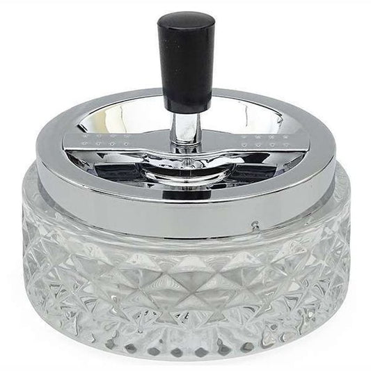 Rotary Glass Ashtray by Cucina & Tavola- Ø 12 cm