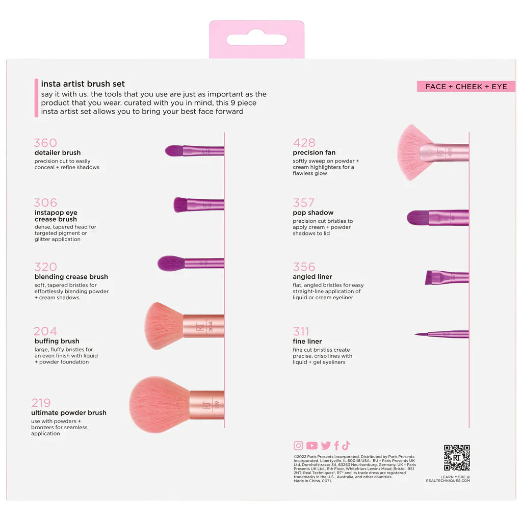 Real techniques insta artist brush set 268964