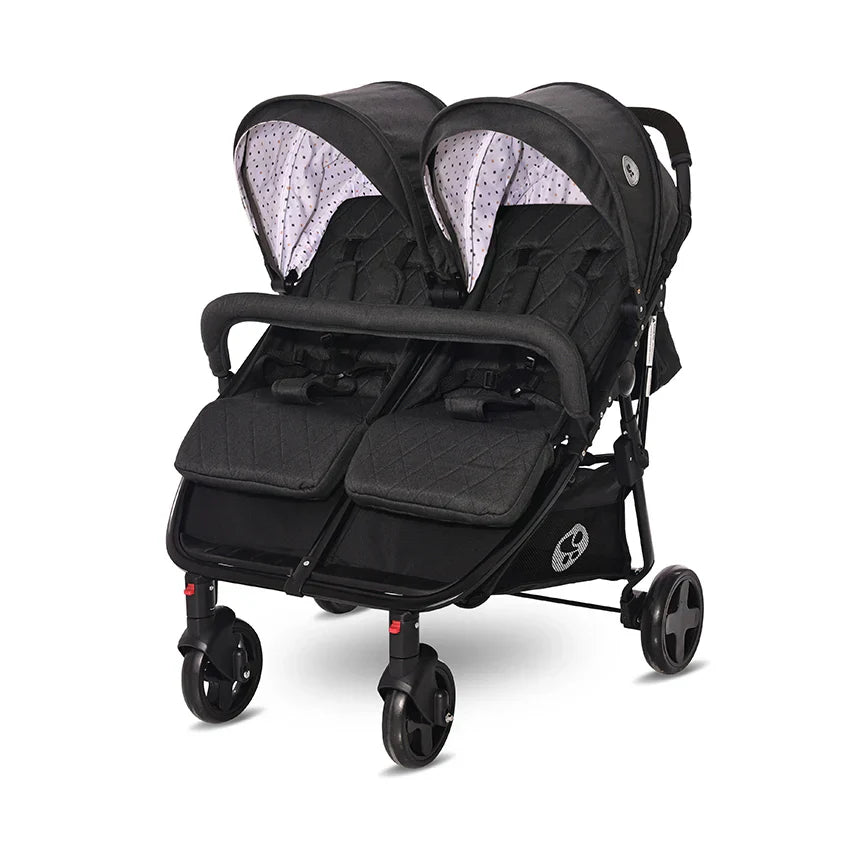 Lorelli - Twin Baby Stroller - Black - (+Bag)