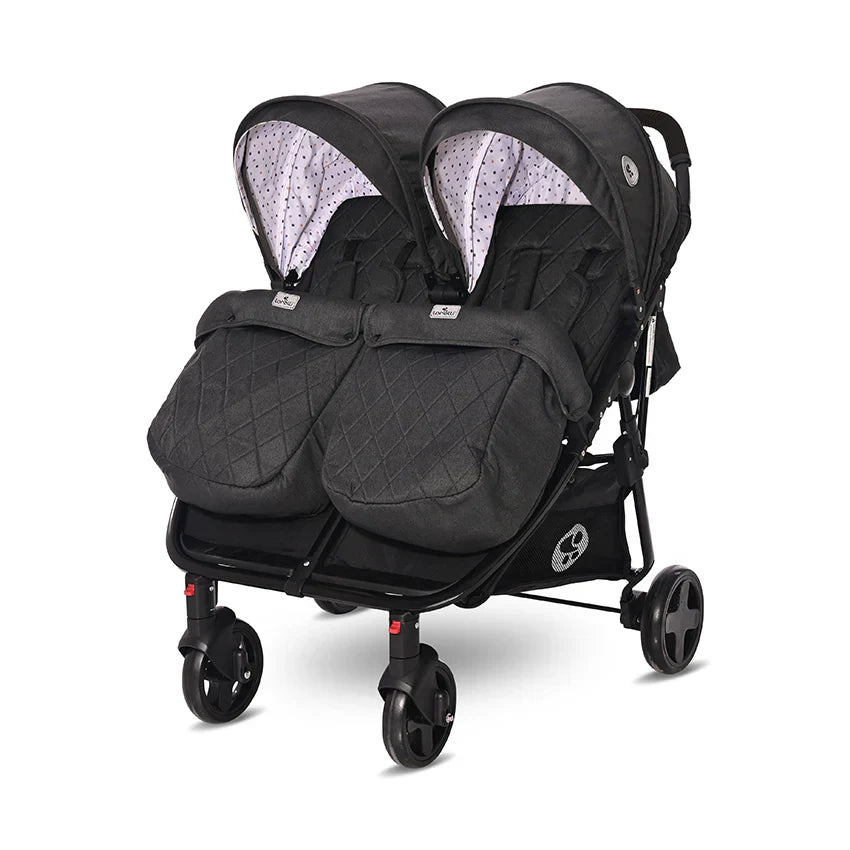 Lorelli - Twin Baby Stroller - Black - (+Bag)