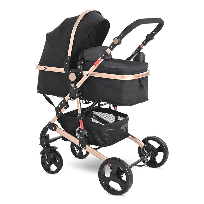 Lorelli - Baby Stroller - Alba Classic Set - Black - Travel System