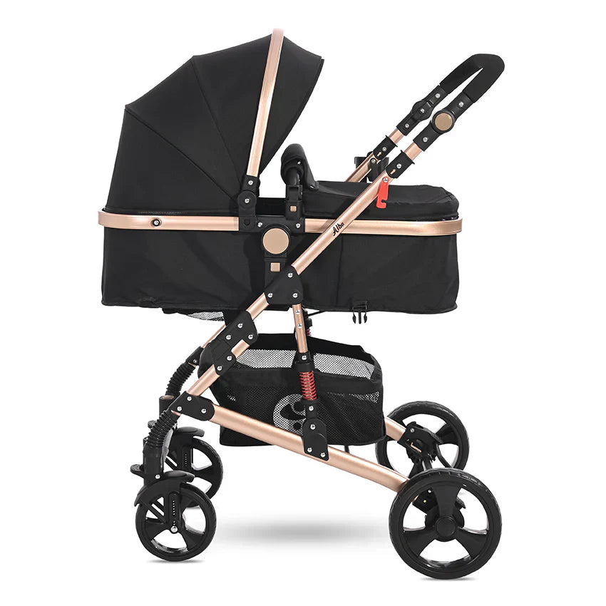 Lorelli - Baby Stroller - Alba Classic Set - Black - Travel System
