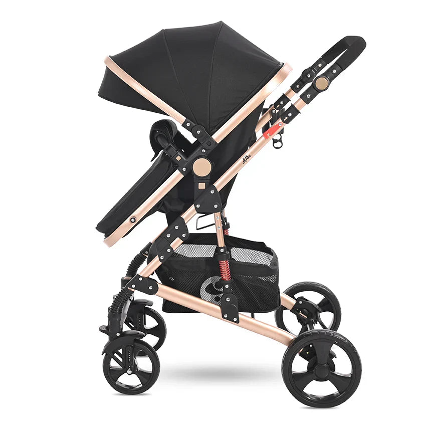 Lorelli - Baby Stroller - Alba Classic Set - Black - Travel System