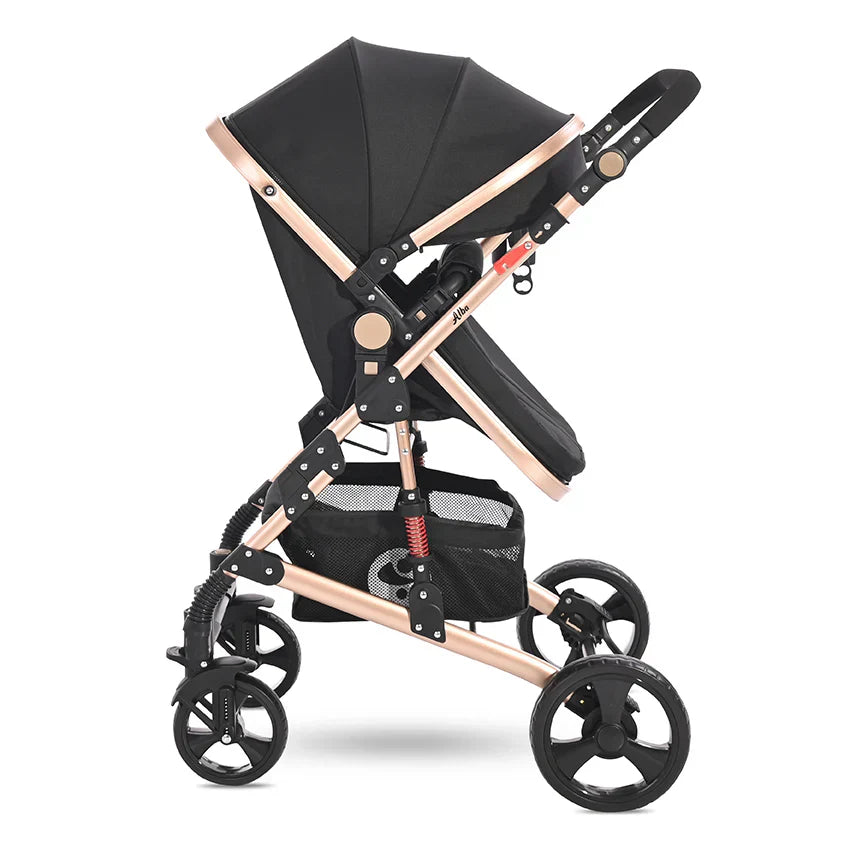 Lorelli - Baby Stroller - Alba Classic Set - Black - Travel System