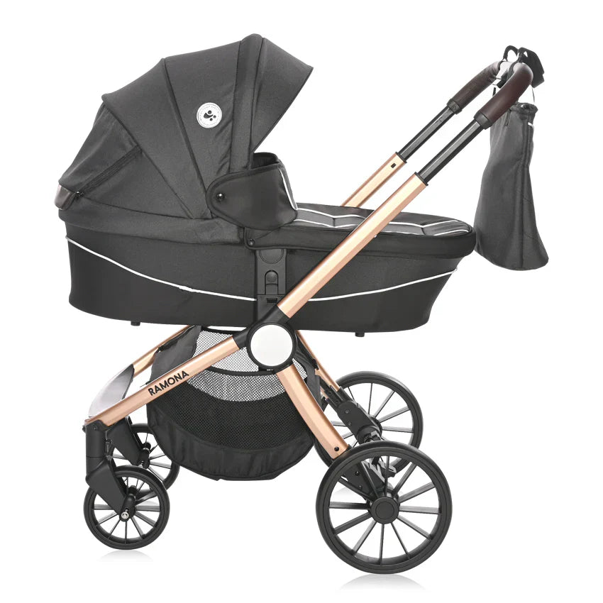 Lorelli - Combi Ramona Stroller Travel System 3in1 - Black