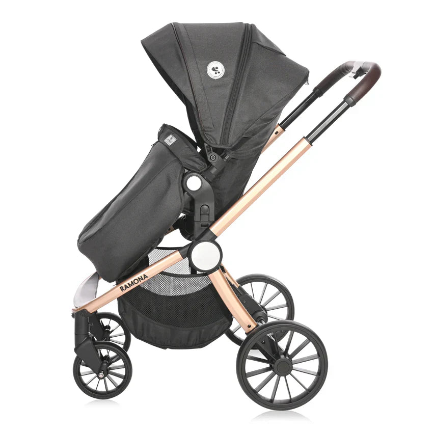 Lorelli - Combi Ramona Stroller Travel System 3in1 - Silver Stripe