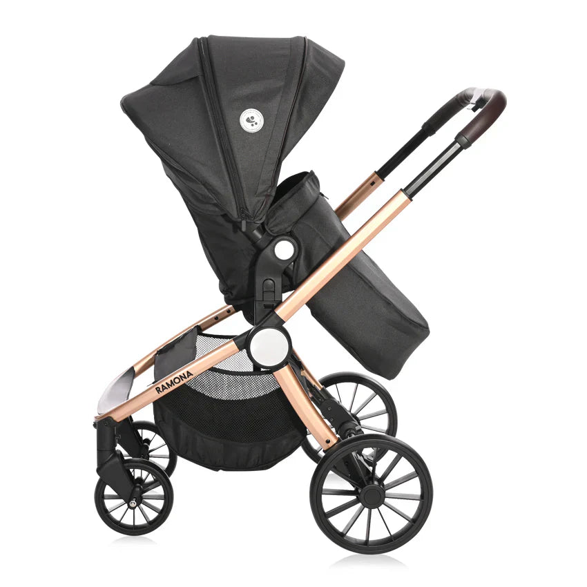 Lorelli - Combi Ramona Stroller Travel System 3in1 - Black