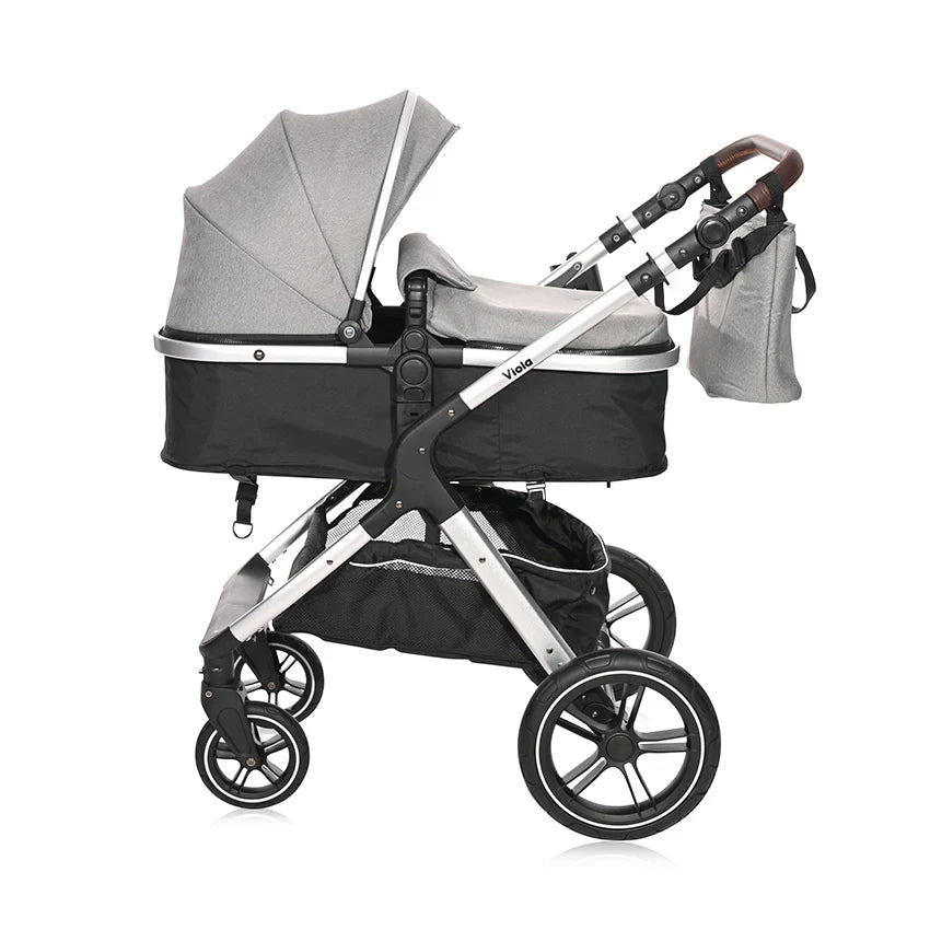 Lorelli - Baby Stroller - Viola 3in1 With Transformable Seat - Grey - Travel System