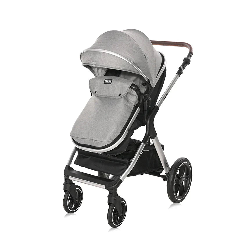 Lorelli - Baby Stroller - Viola 3in1 With Transformable Seat - Grey - Travel System