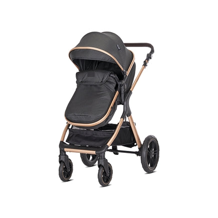Lorelli - Baby Stroller - Viola 3in1 With Transformable Seat - Black - Travel System