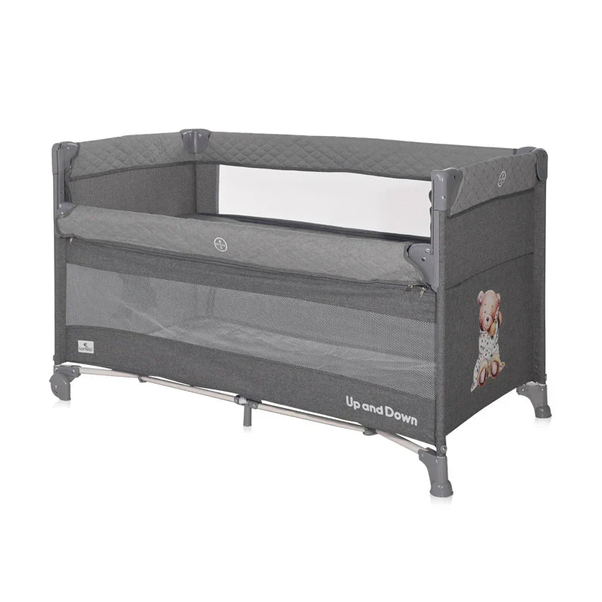 Lorelli - Baby Cot Up and Down & Next To Me - Grey