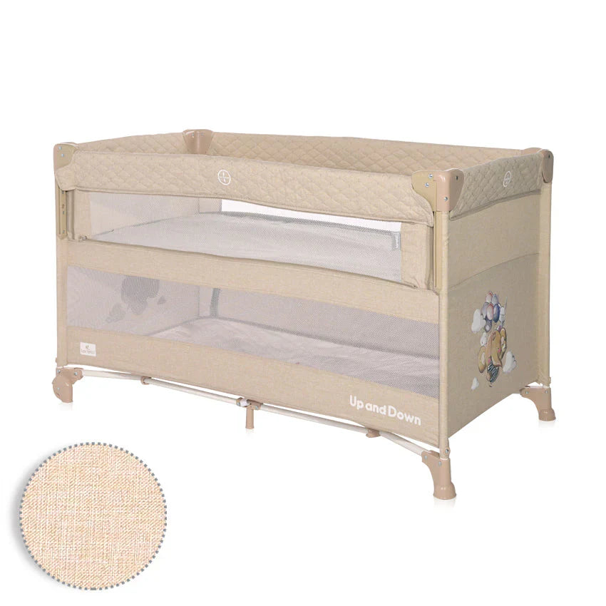 Lorelli - Baby Cot Up and Down & Next To Me - Beige