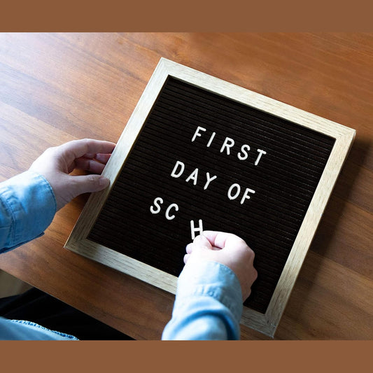 Black/Natural Letter Board Gray