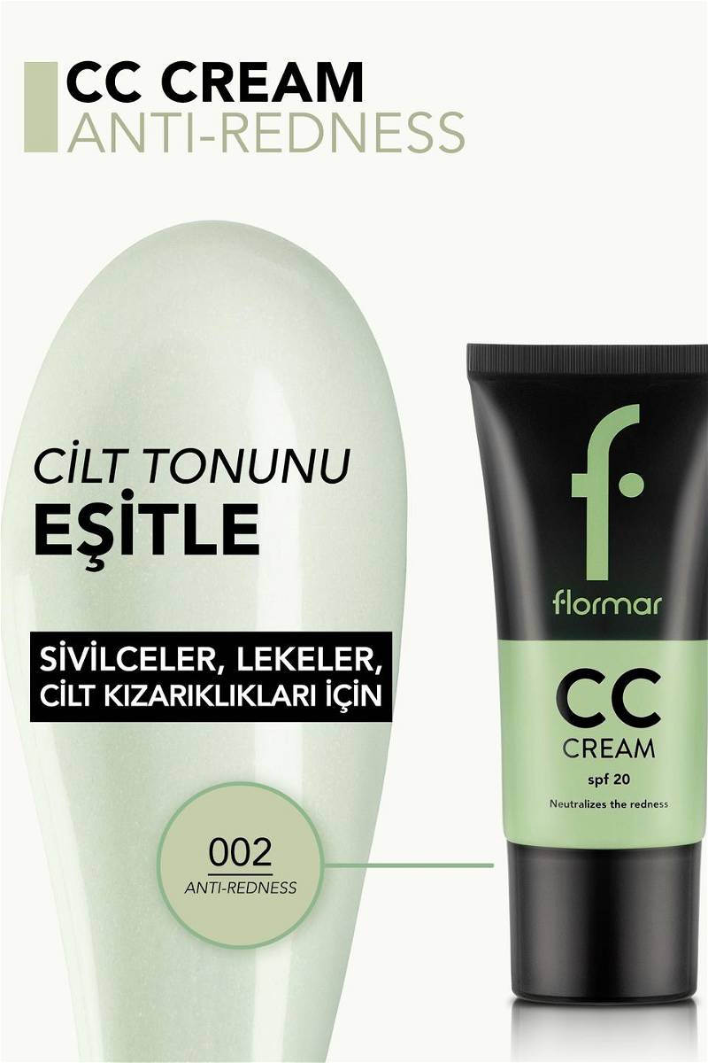 Flormar Anti-Redness SPF20 CC Cream