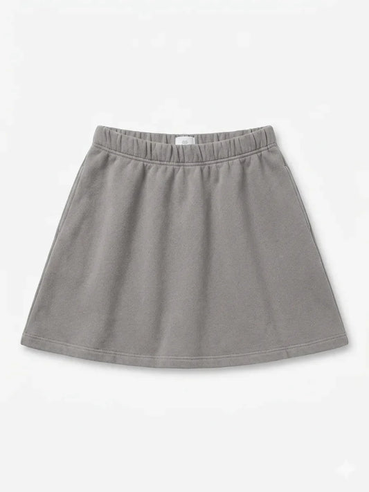 Fmoda Girl's Grey Elastic Waist Skirt | Fmoda In Lebanon