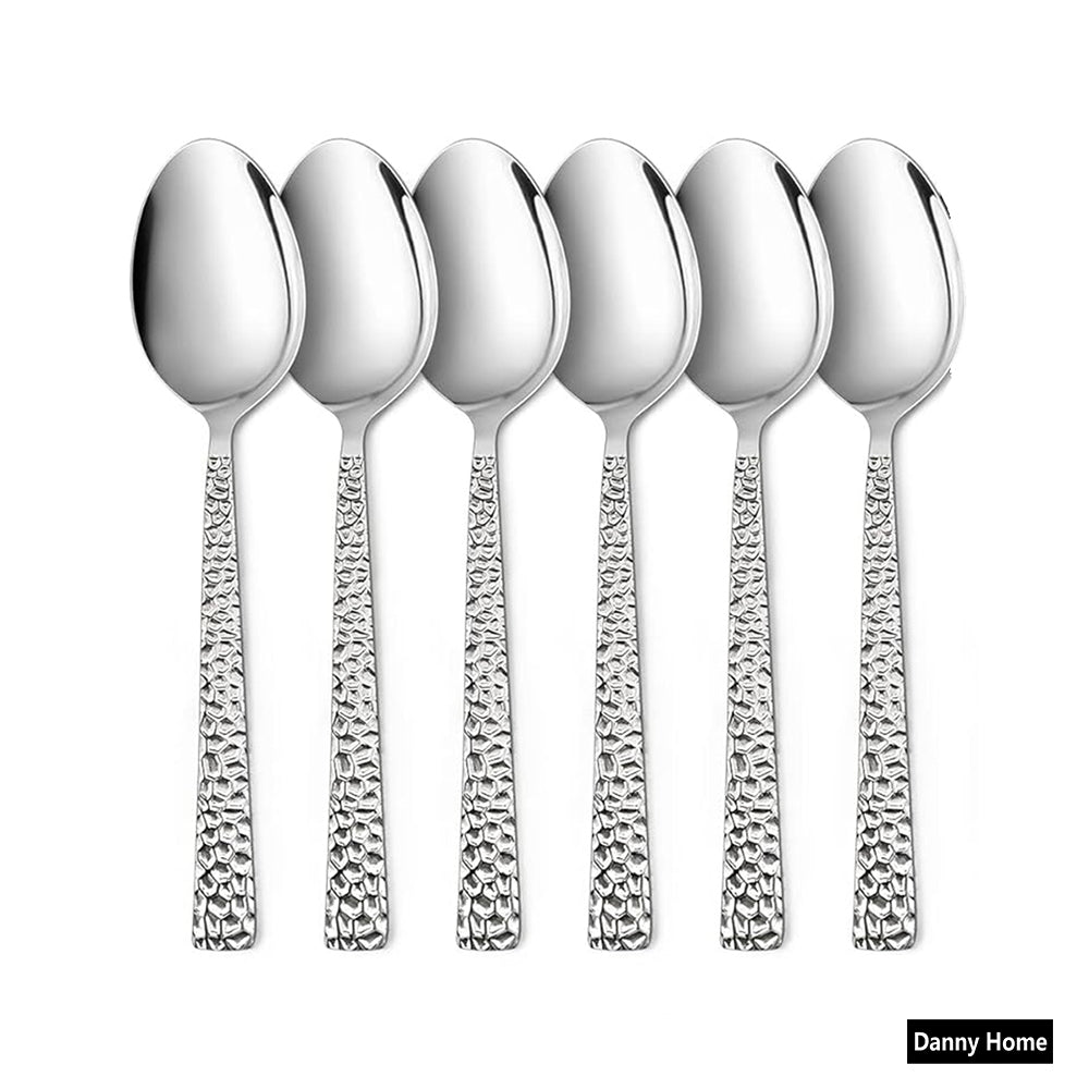 Danny Home 6-Pieces Stainless Steel Dessert Spoon Silverware Flatware