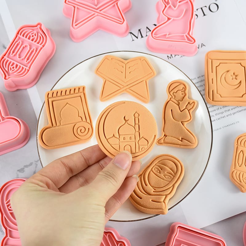 Eid Mubarak Cookie Cutters Biscuit Stencils Moulds - Islamic Masjid