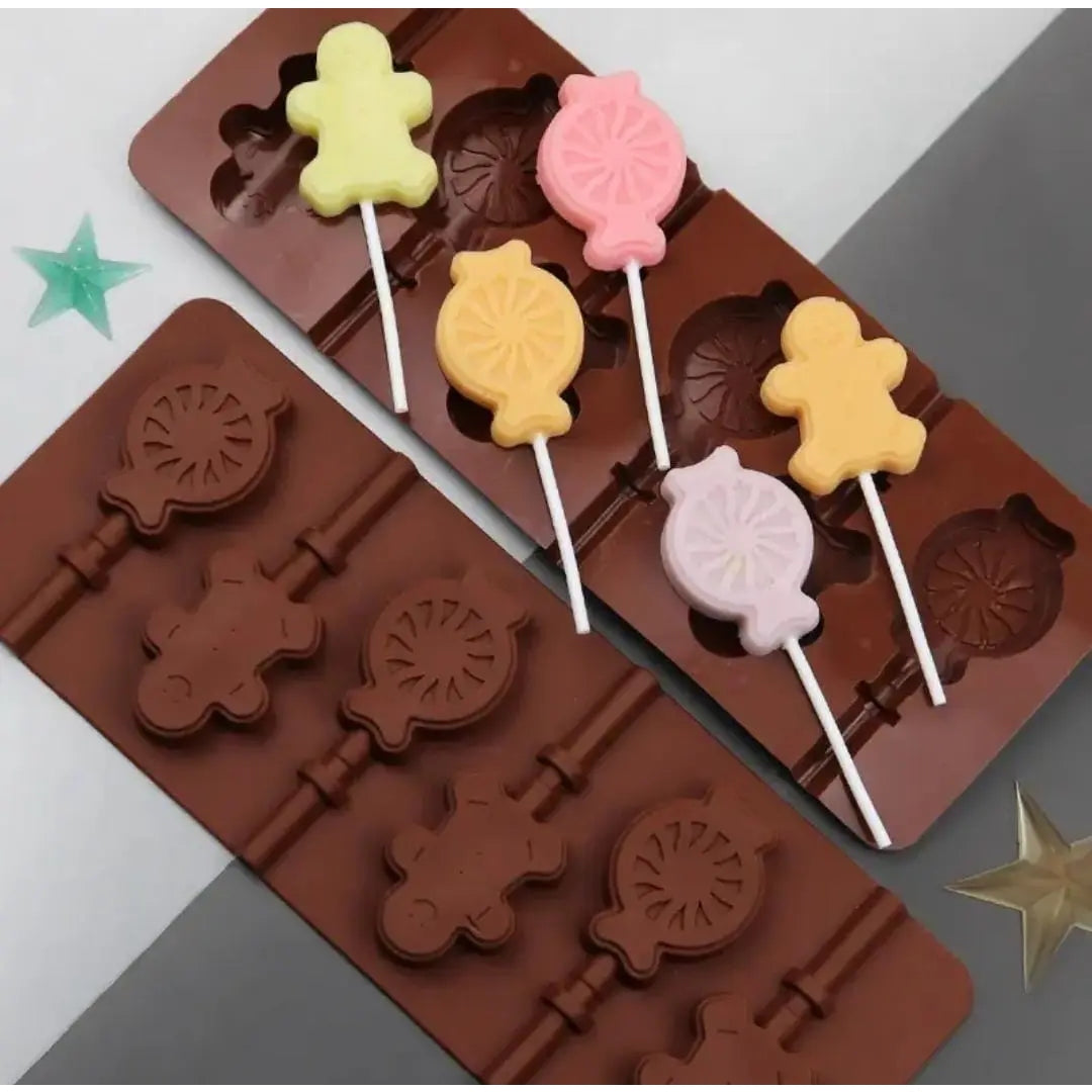 1pc 3-in-1 Rectangle & Circle Chocolate Mold,Easy To Demold