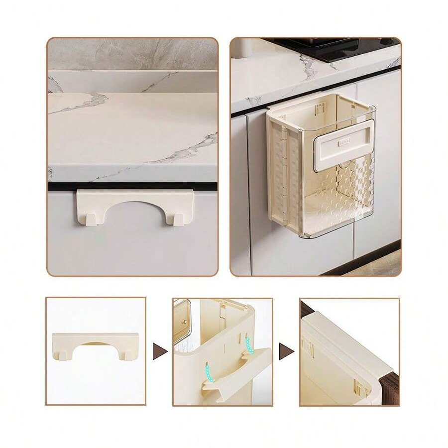 10L Capacity Wall Mounted Kitchen Trash Can