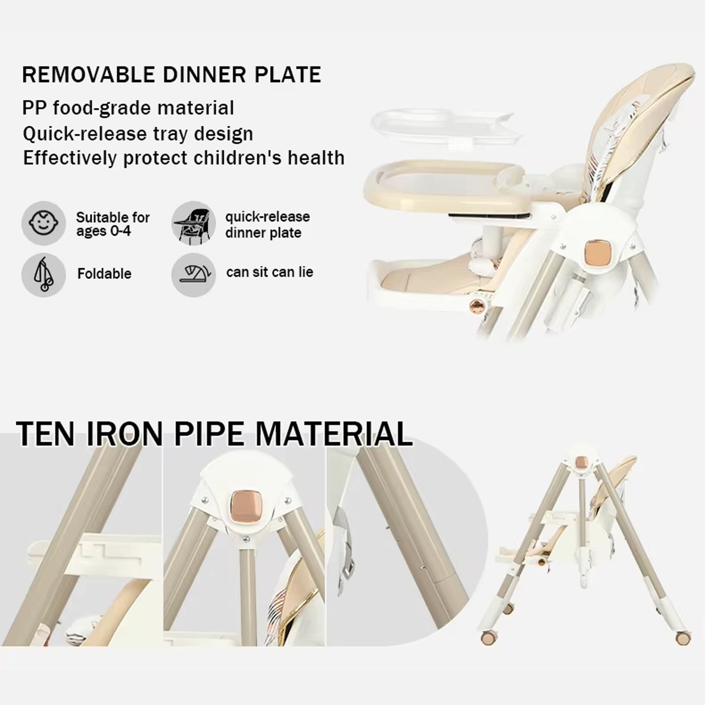 Kidilo 3 In 1 High Chair