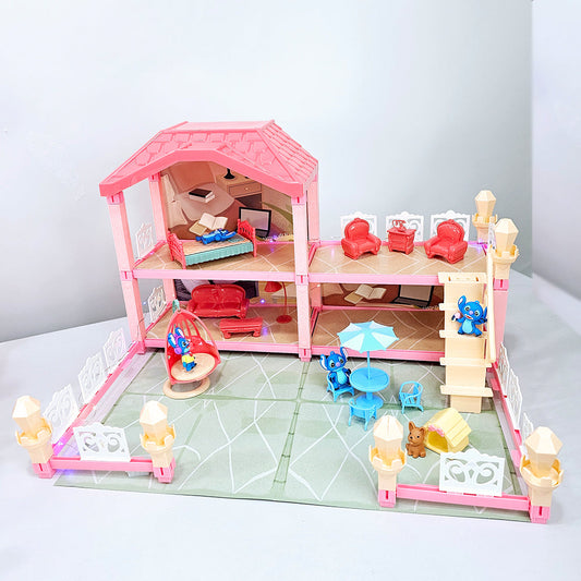 ( Net ) Lilo And Stitch Villa House Stich With figures Lebanon