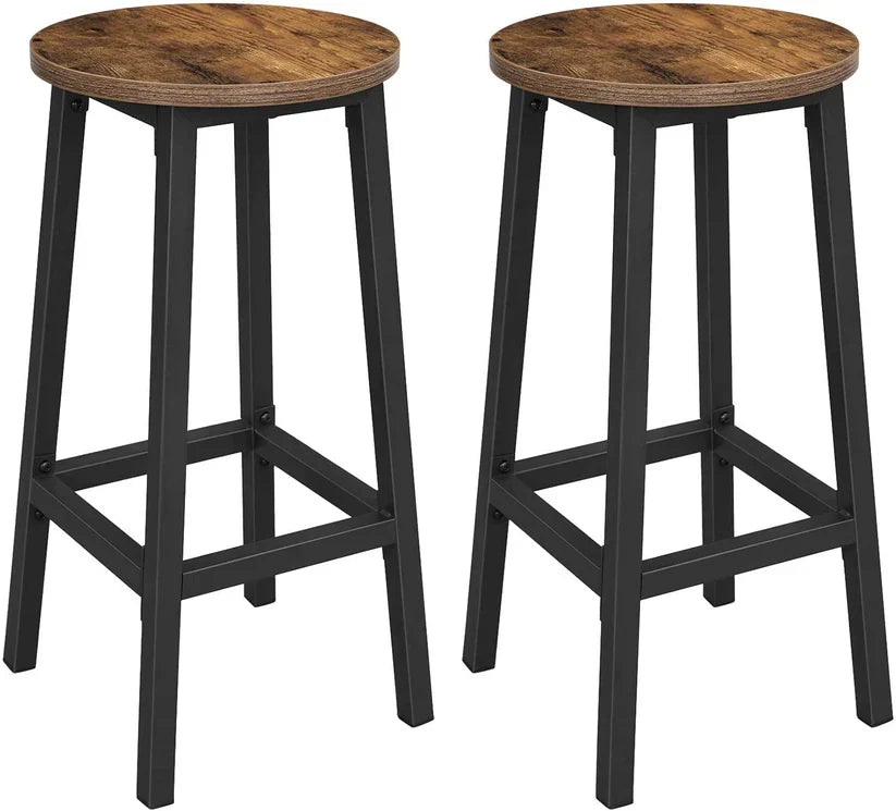VASAGLE Set of 2 Counter Chair LBC032B01