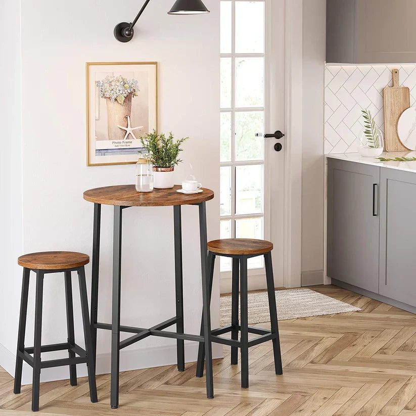 VASAGLE Set of 2 Counter Chair LBC032B01