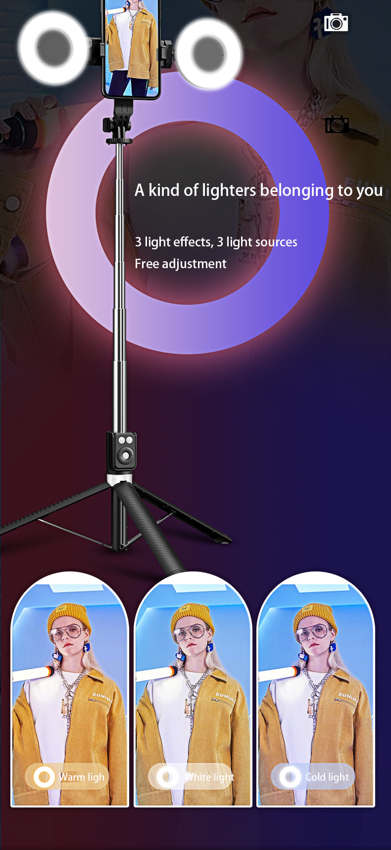 4 in 1 Selfie Stick