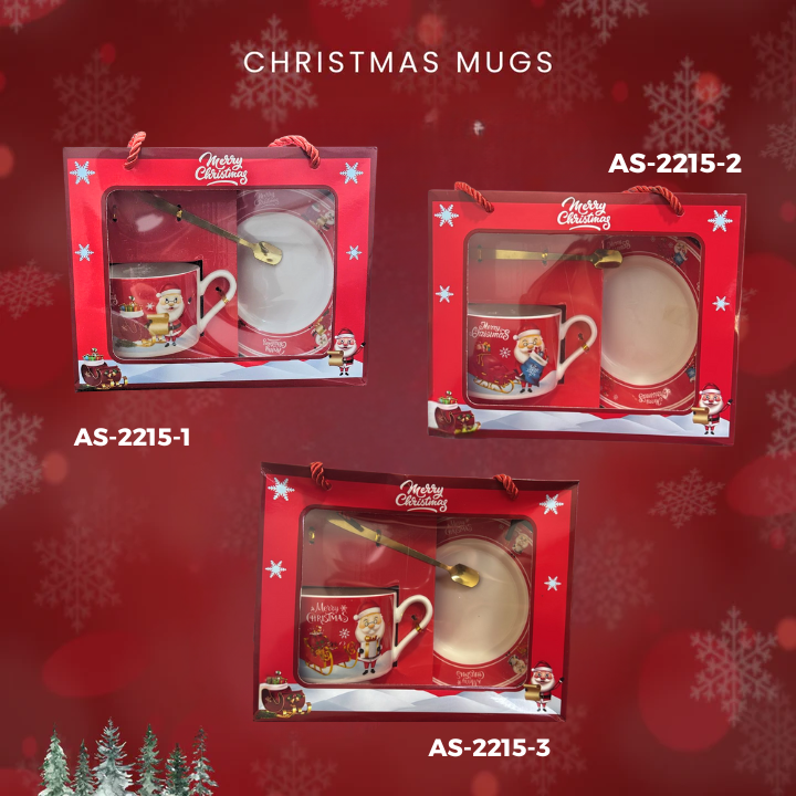 Christmas mug with free spoon 2206-2207 - Medaid International