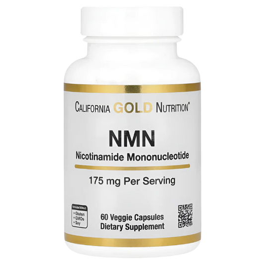 California Gold Nutrition NMN 175 mg - 60 Veggie Capsules, 60 Servings