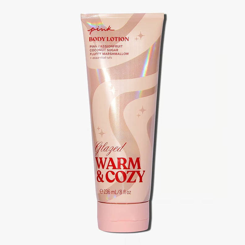 Warm and Cozy Pink glazed lotion