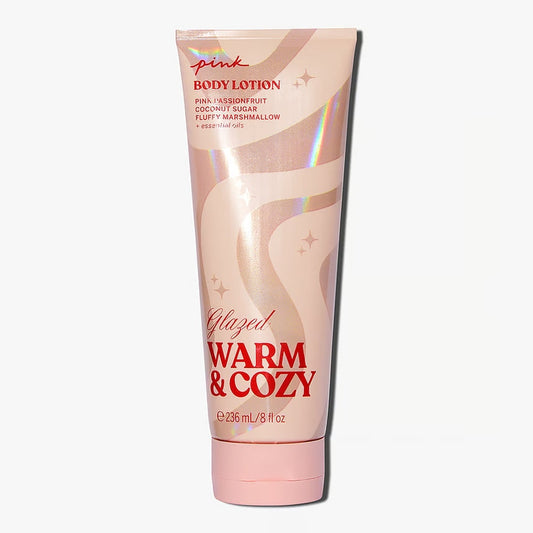Warm and Cozy Pink glazed lotion