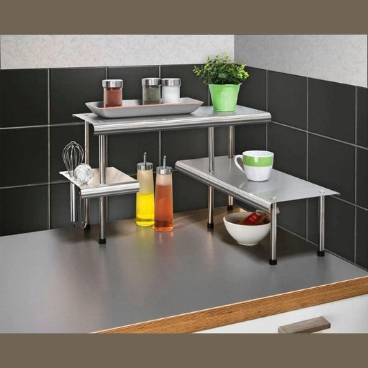 MASSIVO TRIO kitchen shelf, 3 tiers, stainless steel by Wenko.de