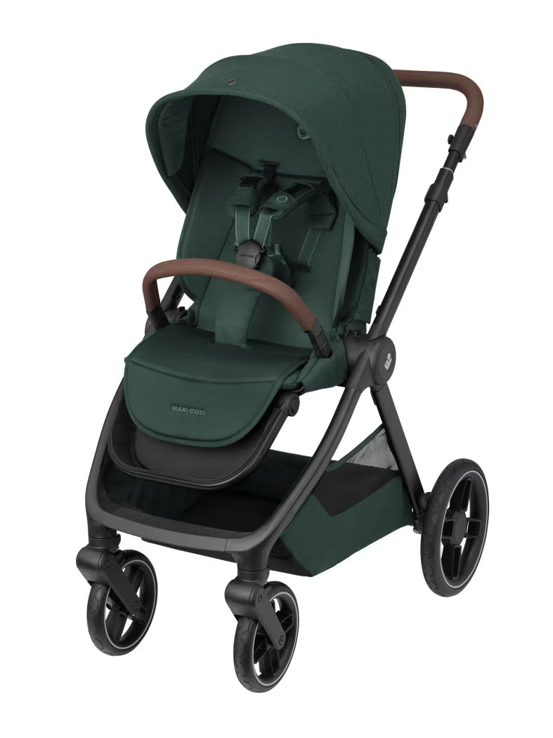 Maxi-Cosi - Oxford (Essential Green) - 3pcs Bundle Oxford Stroller - CabrioFix i-size Car Seat - CabrioFix i-size Pro Base - Travel System