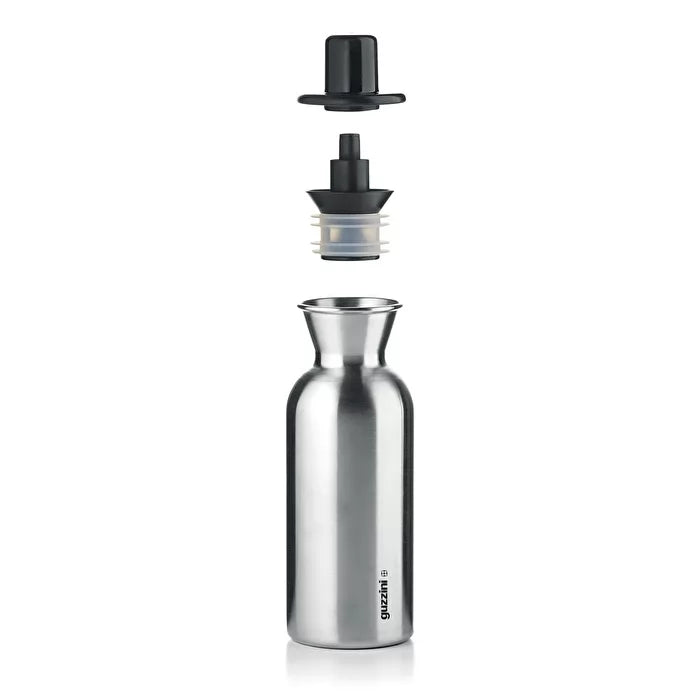 Guzzini Perfect Dressing Steel Edition'' Stainless steel Oil/Vinegar bottle