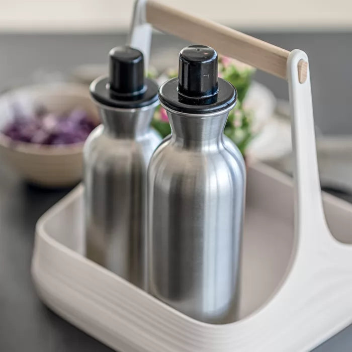 Guzzini Perfect Dressing Steel Edition'' Stainless steel Oil/Vinegar bottle